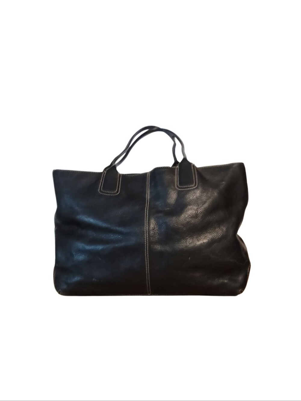Cole Haan Classic Black Leather Tote Bag - Women - Picture 2 of 5